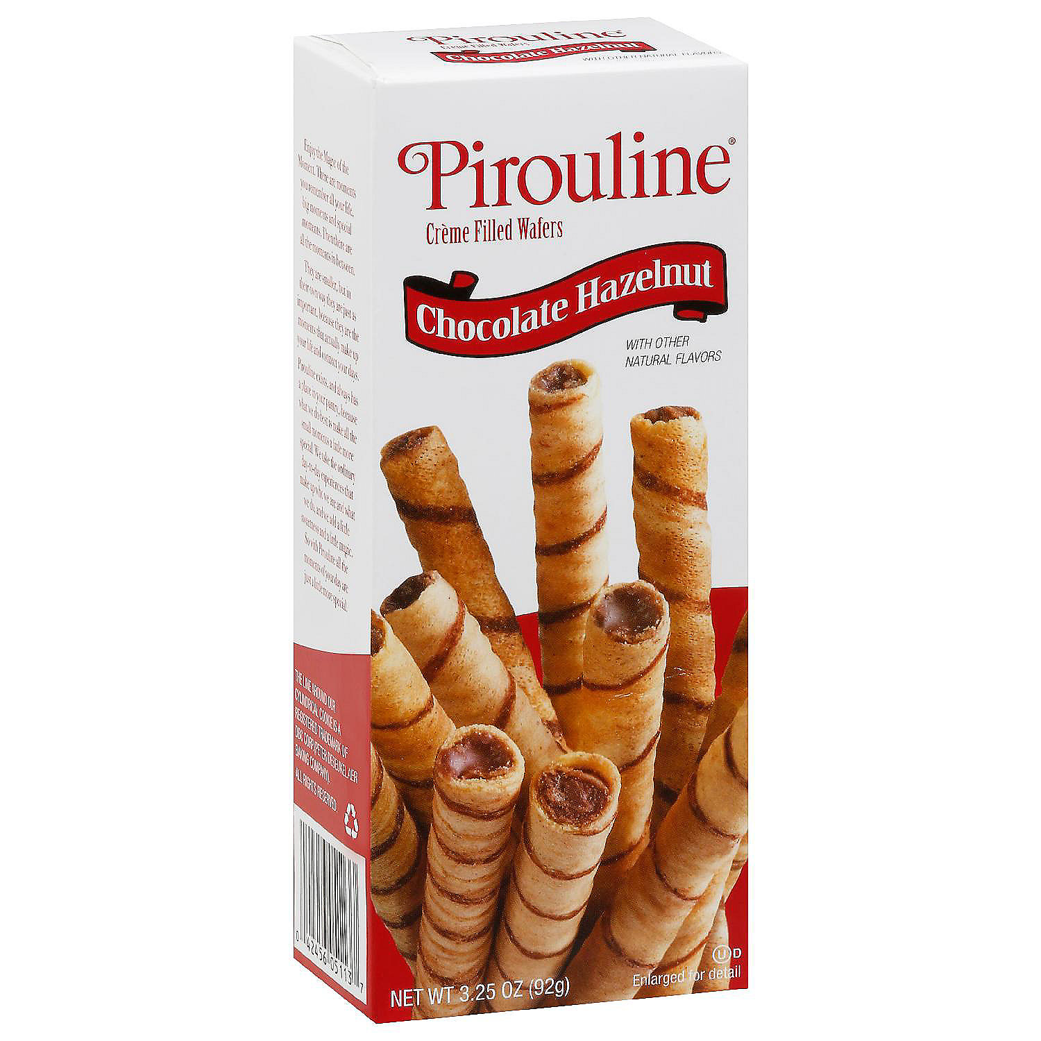 Pirouline Chocolate Hazelnut Creme Filled Wafers - 3.25 oz. Box